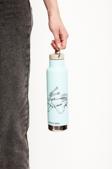 Botella Insulated Reciclada Zorro Celeste x Klean Kanteen - 0