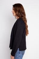 Cardigan Nola Orgánico Negro Mujer-2