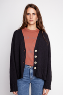 Cardigan Nola Orgánico Negro Mujer-4