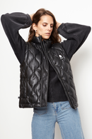 Parka Aines Sin Mangas Reciclada Negro Mujer-2