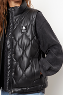 Parka Aines Sin Mangas Reciclada Negro Mujer-7
