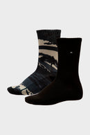 Calcetines 2 Pack Parques Reciclado Negro-1