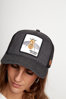 Jockey Abejorro Orgánico Negro Lavado-5