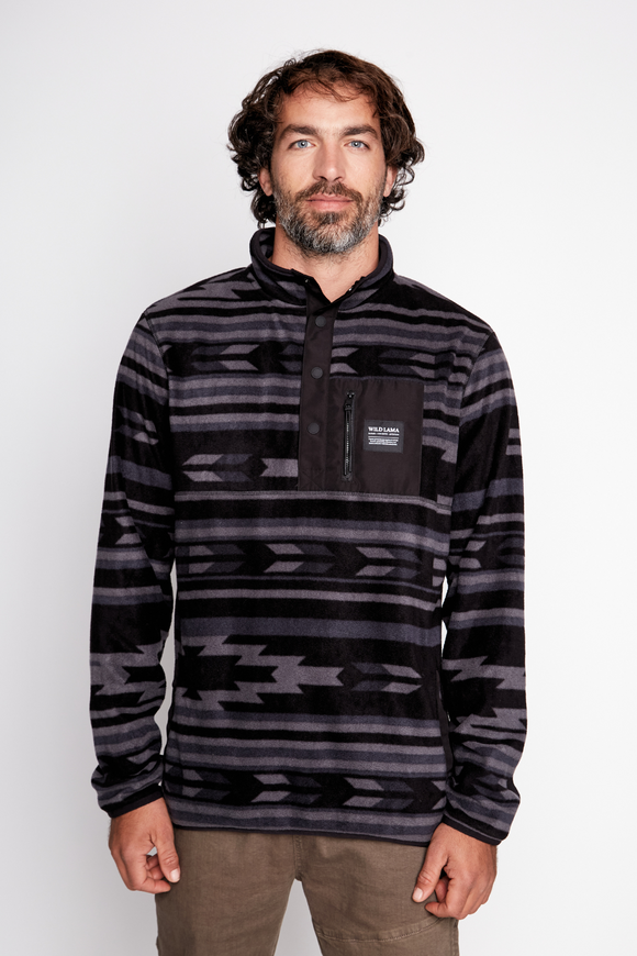 Polar Lava Reciclado Negro Melange Print Hombre