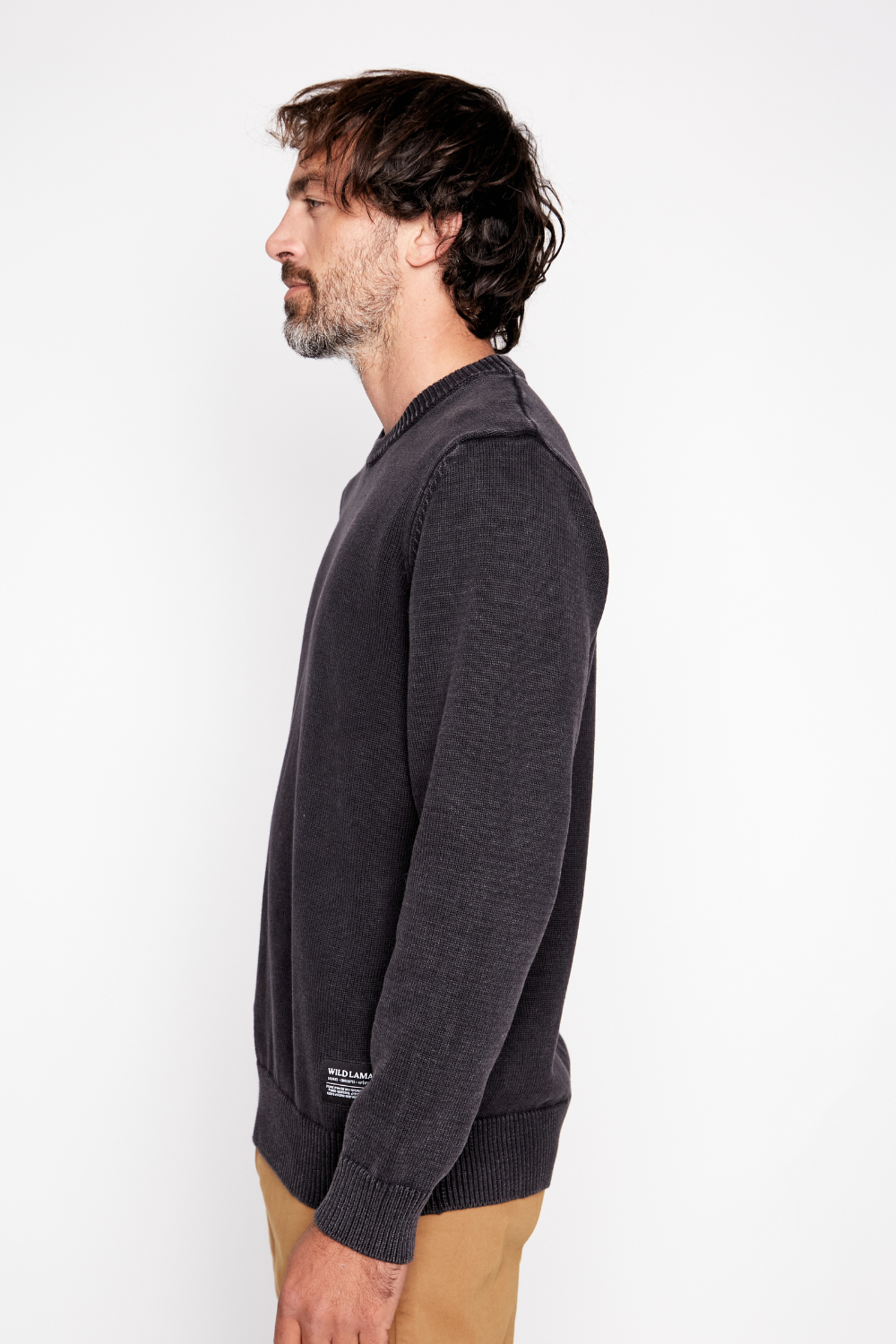 Sweater Tros Orgánico Negro Hombre