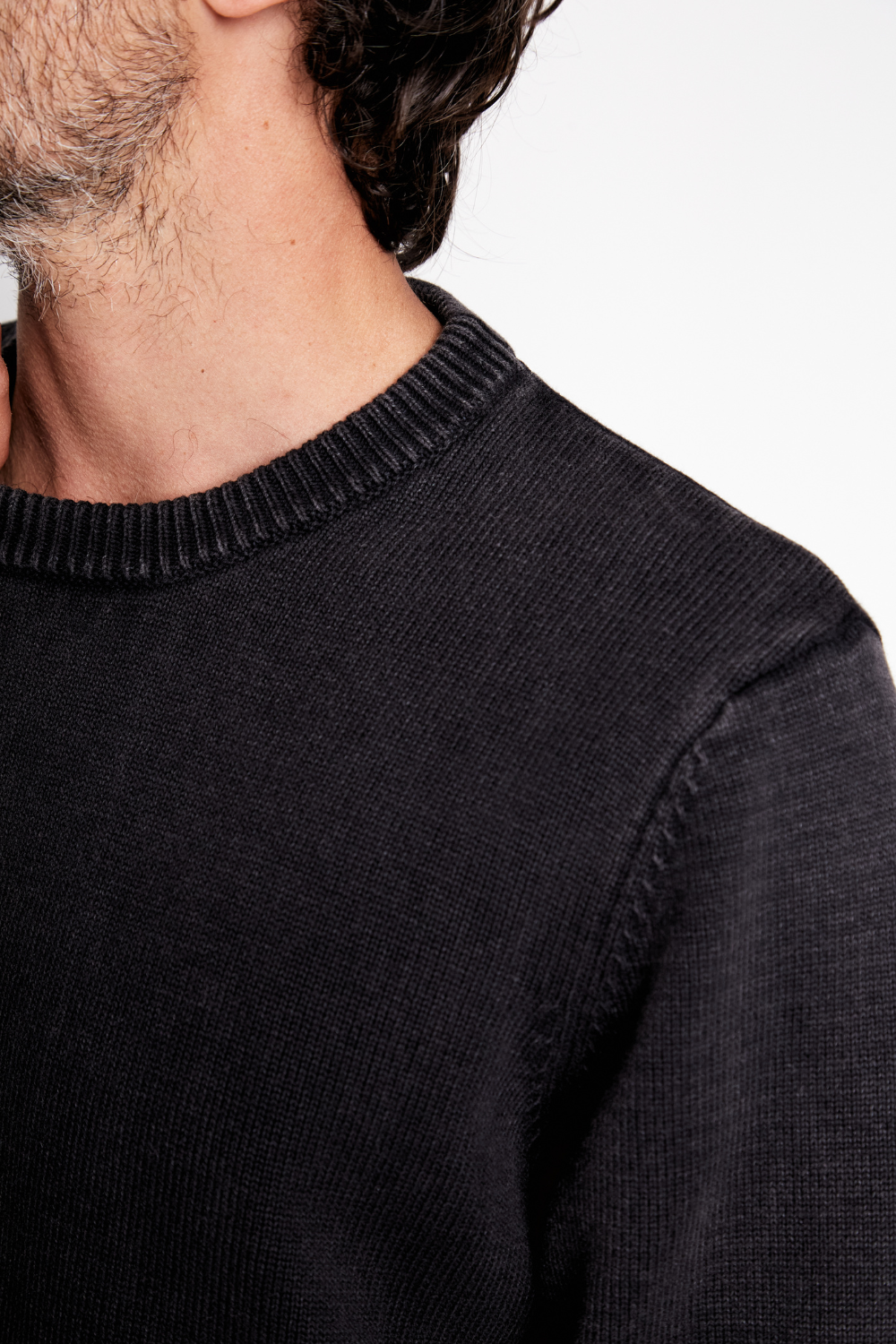 Sweater Tros Orgánico Negro Hombre