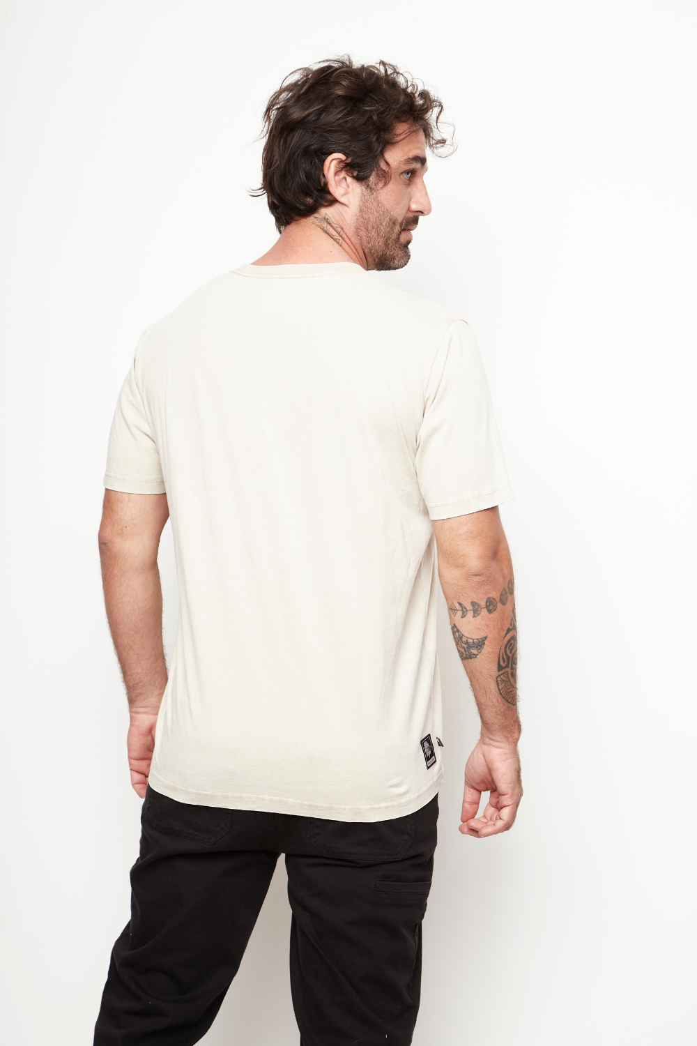 Polera Taiel Orgánica Beige Hombre