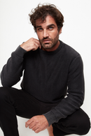 Sweater Rob Orgánico Negro Hombre-1