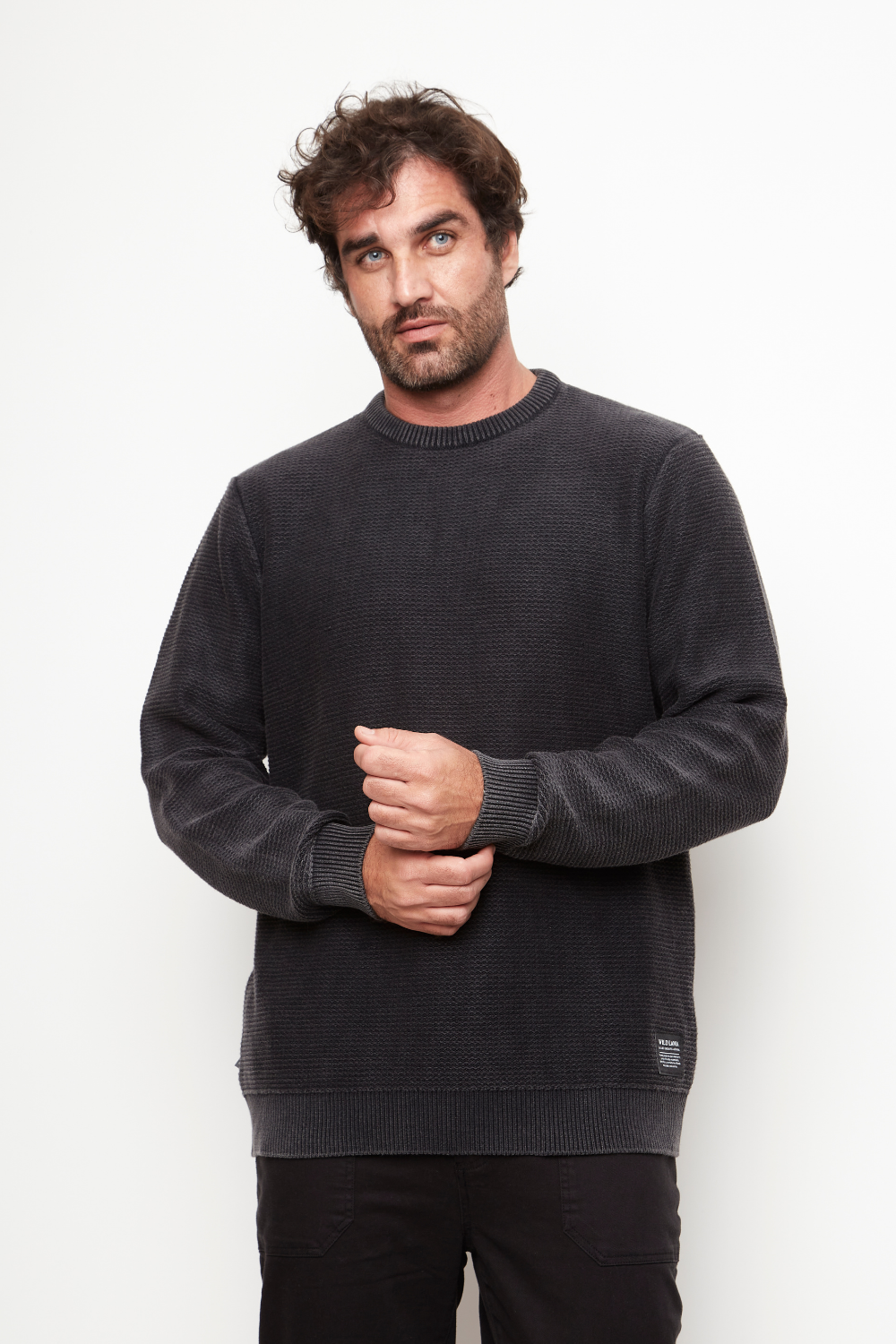 Sweater Rob Orgánico Negro Hombre