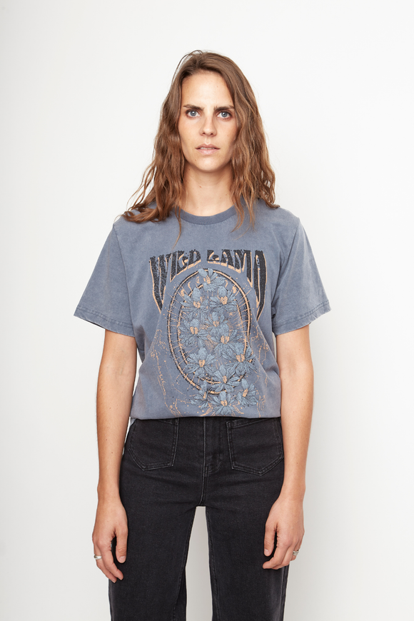 Polera Genovesa Orgánica Azul Mujer