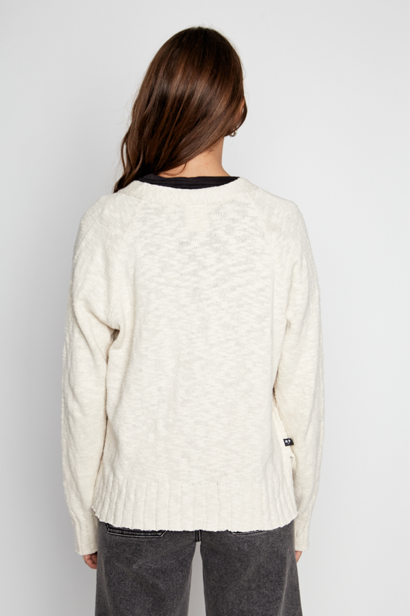 Cardigan Nola Orgánico Beige Mujer