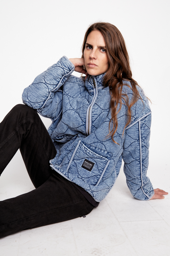 Chaqueta Vespa Orgánica Light Blue Denim Mujer