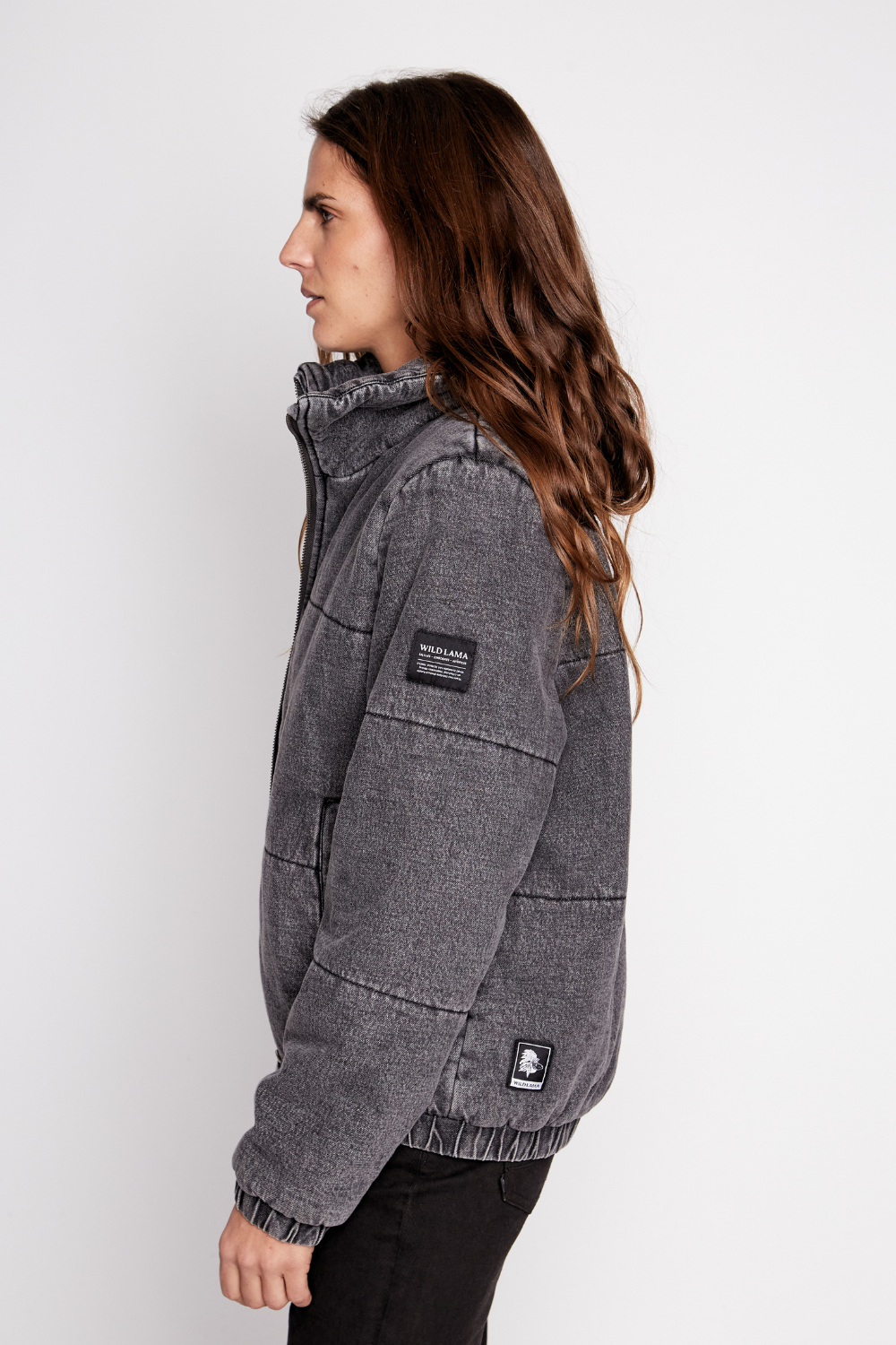 Parka Puffa Jeans Silveria Orgánica Negra Mujer