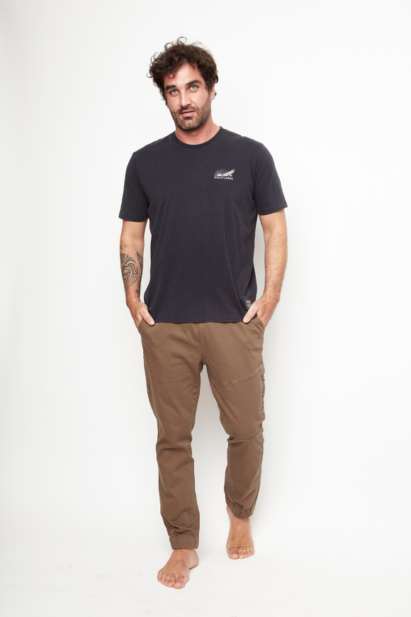 Polera Taiel Orgánica Negro Hombre
