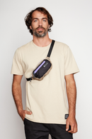 Banano Montaña Reciclado Negro con Beige-1