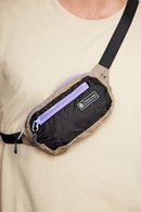 Banano Montaña Reciclado Negro con Beige-3