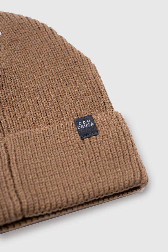 Gorro Neve Con Causa Reciclado Mostaza Kids
