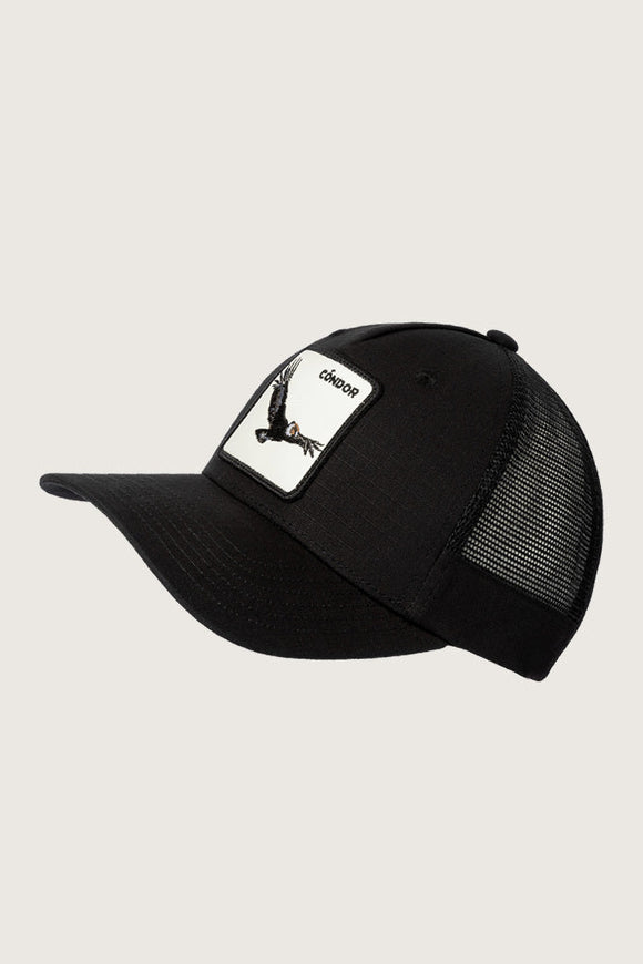 Jockey Cóndor Ripstop Algodón Orgánico Negro | Wild Lama