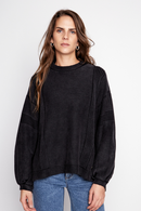 Sweater Viga Orgánico Negro Mujer-2