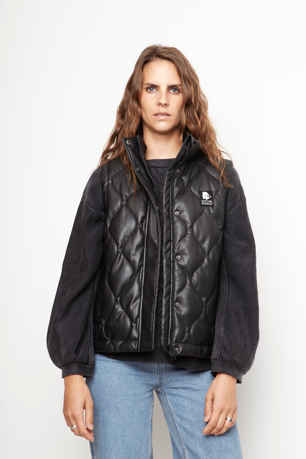 Parka Aines Reciclada Negro Mujer - 0