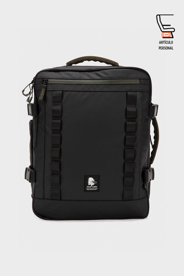 Mochila Travel Baku M Reciclada Negra 26L.