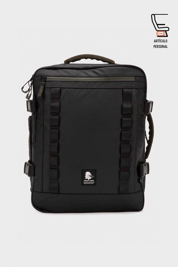 Mochila Travel Baku M Reciclada Negra 26L.