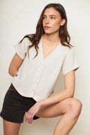 Blusa Nysa Beige Mujer-7