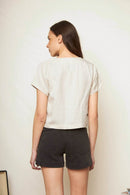 Blusa Nysa Beige Mujer-4