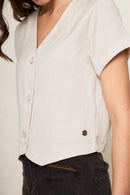 Blusa Nysa Beige Mujer-5