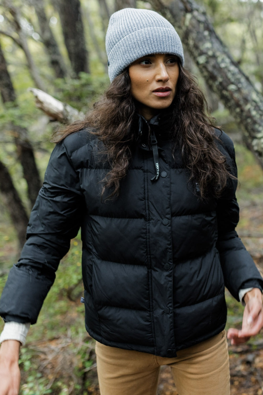 Parka Essential Puffa Reciclada Negro Mujer