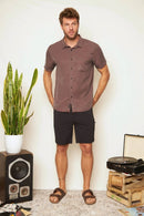 Camisa Jim Café Hombre-2