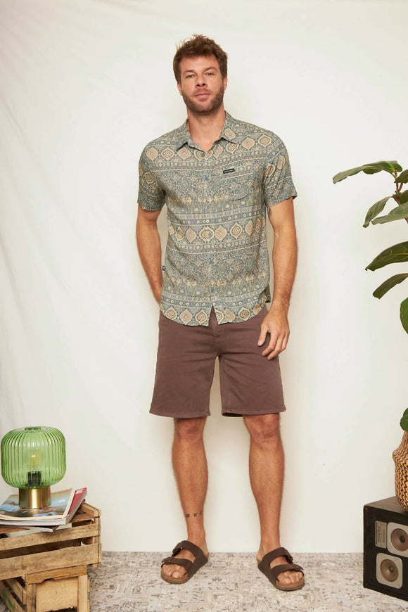 Camisa Mero Paisley Verde Hombre
