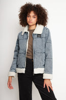 Chaqueta Sur Puffa Orgánica Denim Mujer-3