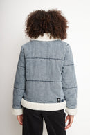 Chaqueta Sur Puffa Orgánica Denim Mujer-6