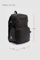 Mochila Travel Nera Reciclada Negra y Azul 16 Lts.-2