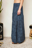Falda Ina Print Azul Mujer-3