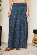 Falda Ina Print Azul Mujer-2