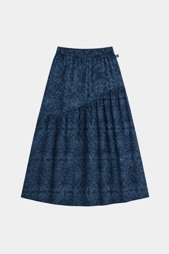 Falda Ina Print Azul Mujer