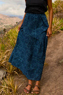 Falda Ina Print Azul Mujer-1
