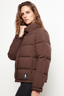 Parka Essential Reciclada Café Mujer-2