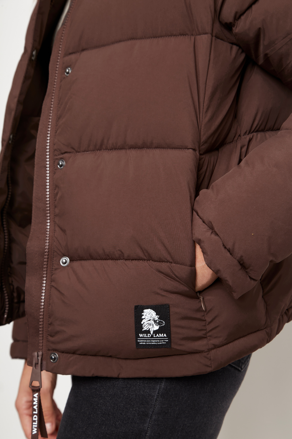 Parka Essential Reciclada Café Mujer