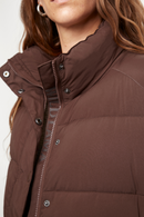Parka Essential Reciclada Café Mujer-4