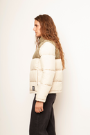 Parka Essential Reciclada Café Claro y Beige Mujer-3