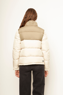 Parka Essential Reciclada Café Claro y Beige Mujer-4