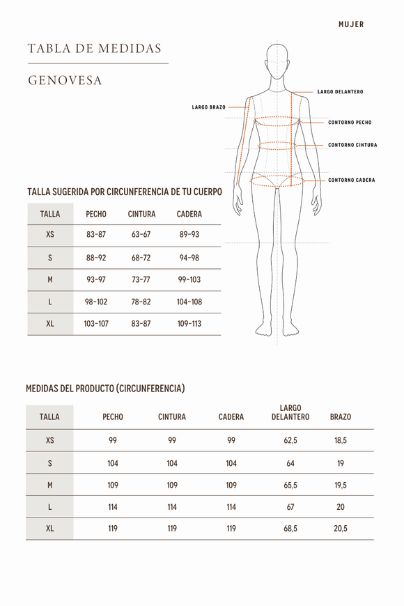 Polera Genovesa Orgánica Blanca Mujer