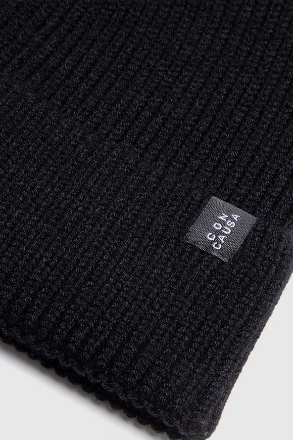 Gorro Neve Con Causa Reciclado Negro Kids