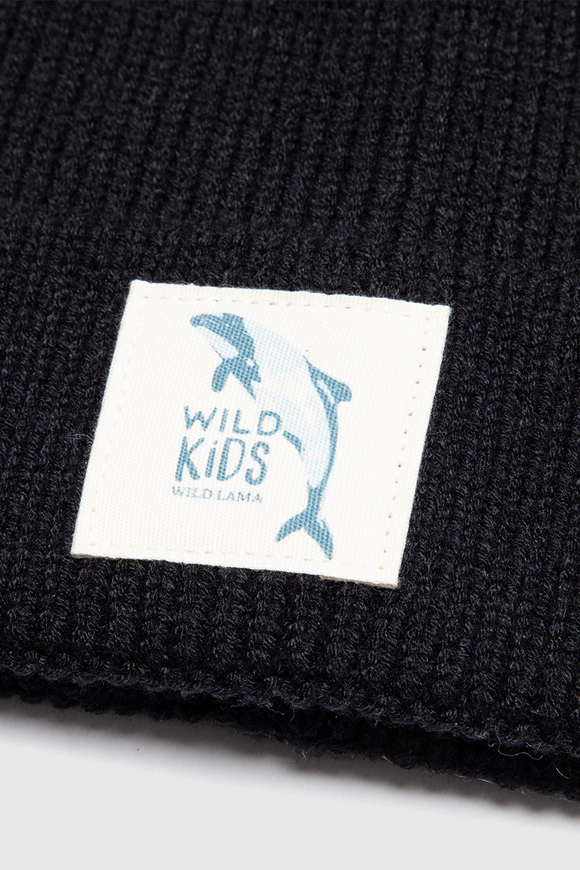 Gorro Neve Con Causa Reciclado Negro Kids