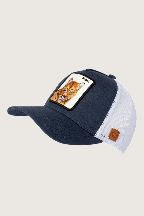 Jockey Puma Ripstop Algodón Orgánico Azul | Wild Lama