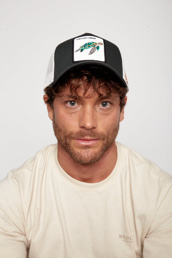 Jockey Tortuga Algodón Orgánico Blanco y Verde | Wild Lama