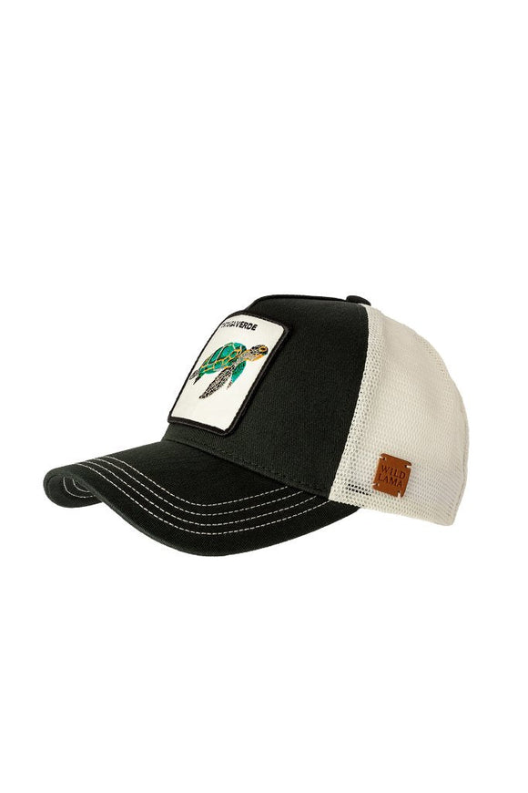 Jockey Tortuga Algodón Orgánico Blanco y Verde | Wild Lama